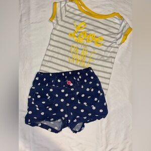 Carter's Blue and Gray Matching Set with Playful Patterns